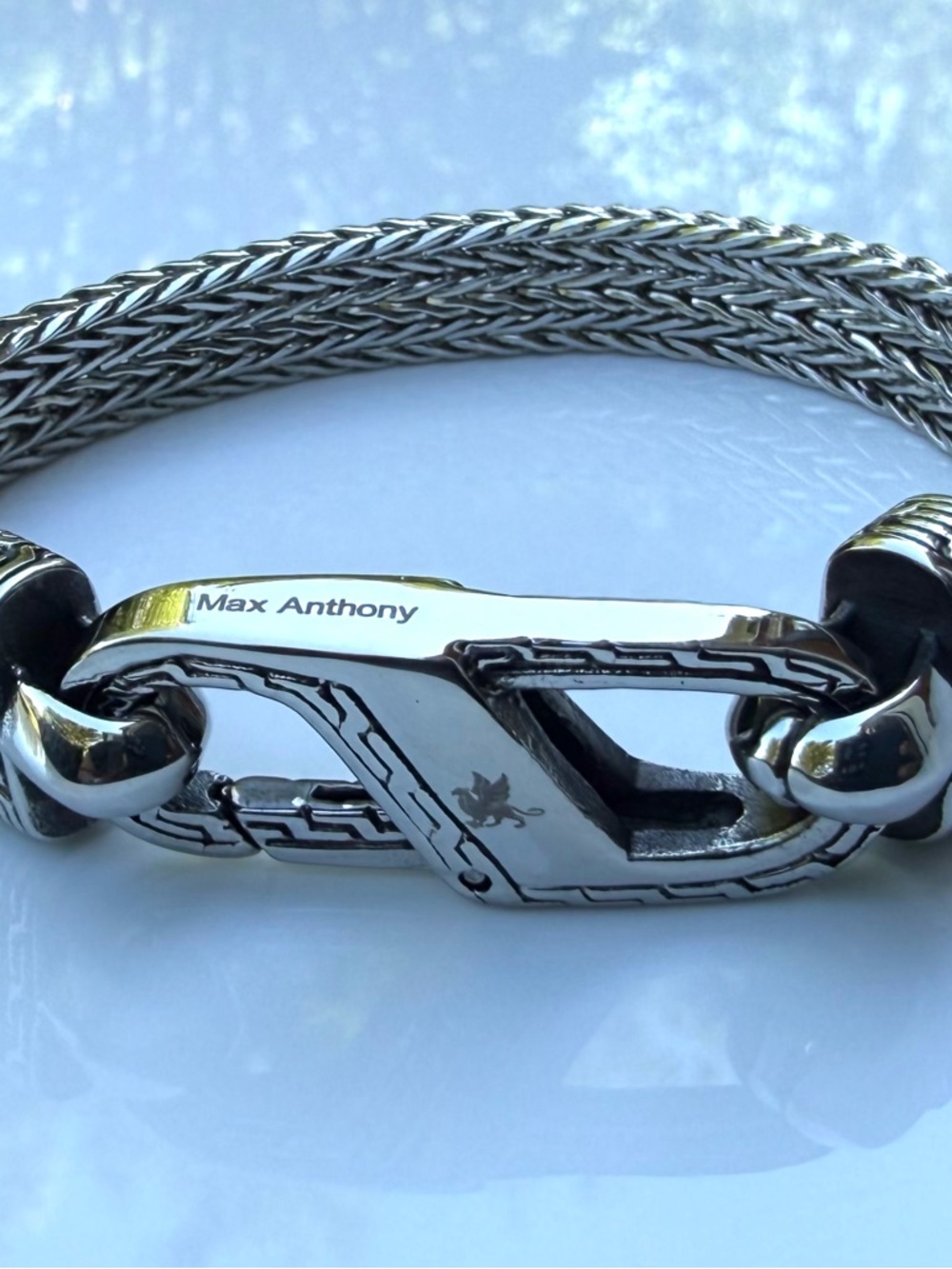 Silver Braided Men's Bracelet